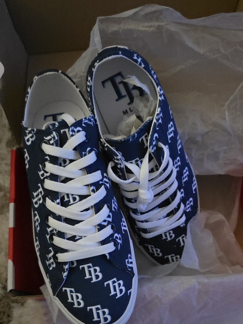 Tampa Bay Rays Sneakers. Brand New in Box